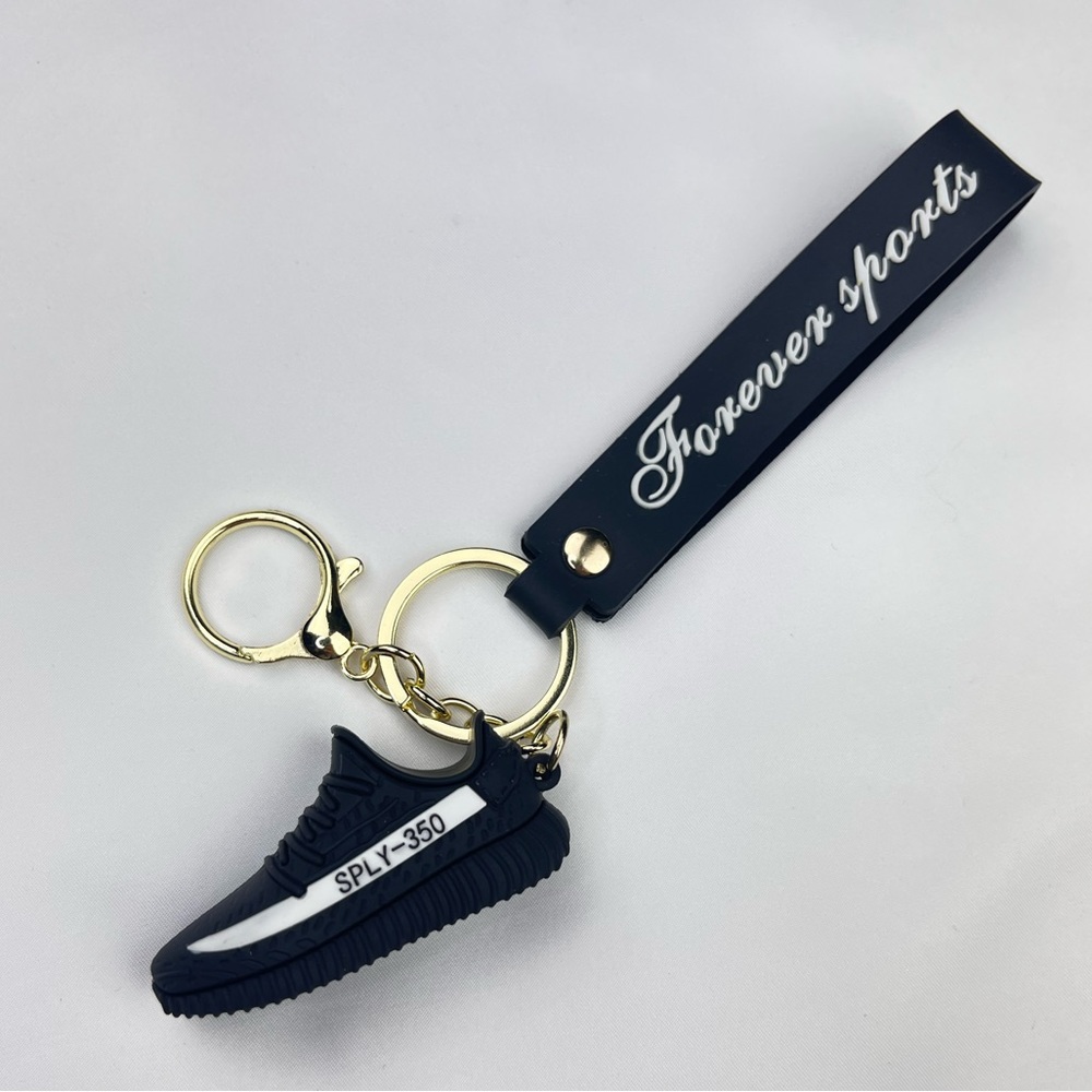 Black Yeezy Boost 350 Keychain w/ Wristlet
